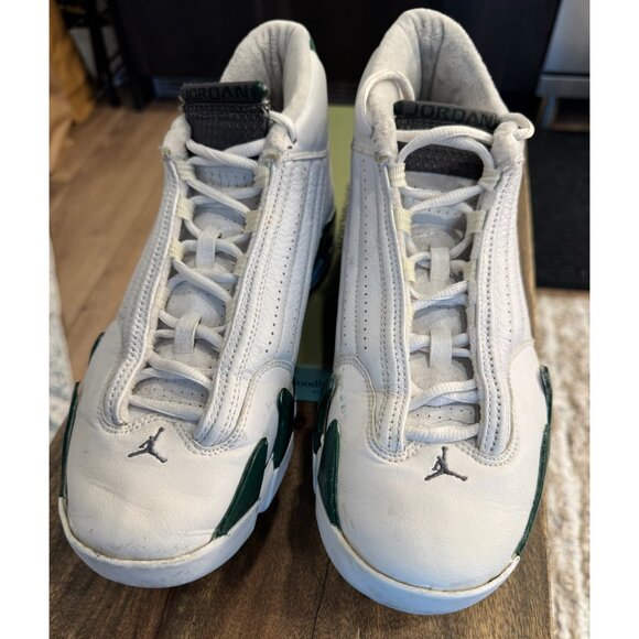 Jordan Men's 14 Retro Sneakers (White Forest US Size 8.5)